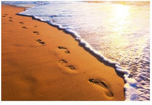 Fleece kuvatapetti Footsteps 375x250 cm Fleece kuvatapetti Footsteps 375x250 cm