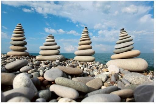 Fleece-kuvatapetti Stack of stones 375x250 cm Fleece-kuvatapetti Stack of stones 375x250 cm