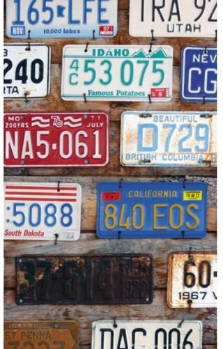 Fleece kuvatapetti Plate numbers 150x250 cm Fleece kuvatapetti Plate numbers 150x250 cm