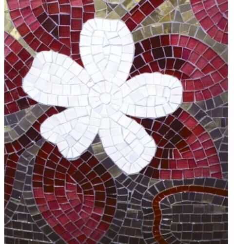 Fleece kuvatapetti Red mosaic 225x250 cm Fleece kuvatapetti Red mosaic 225x250 cm