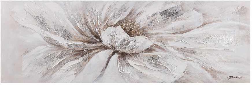 Öljymaalaus Valkoinen kukka 50x150 cm Öljymaalaus Valkoinen kukka 50x150 cm