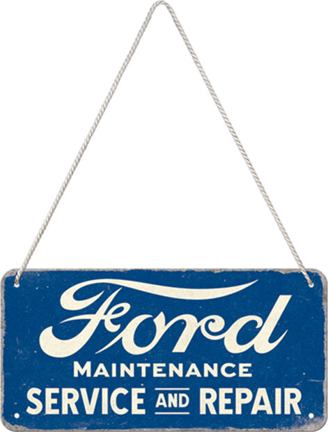 Retro metallitaulu Ford - Service & Repair 10x20 cm