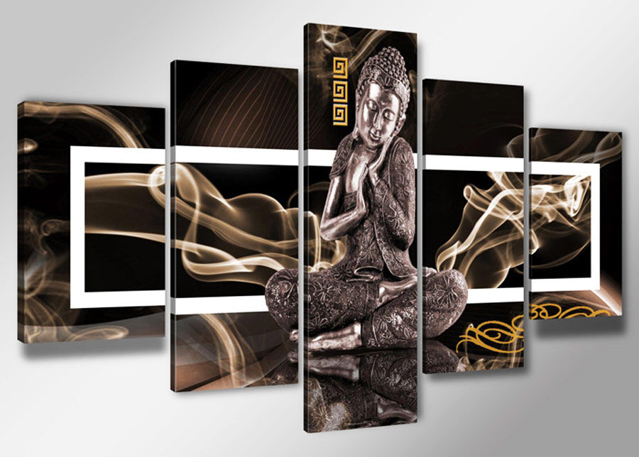 Viisiosainen taulu BUDDHA Viisiosainen taulu BUDDHA