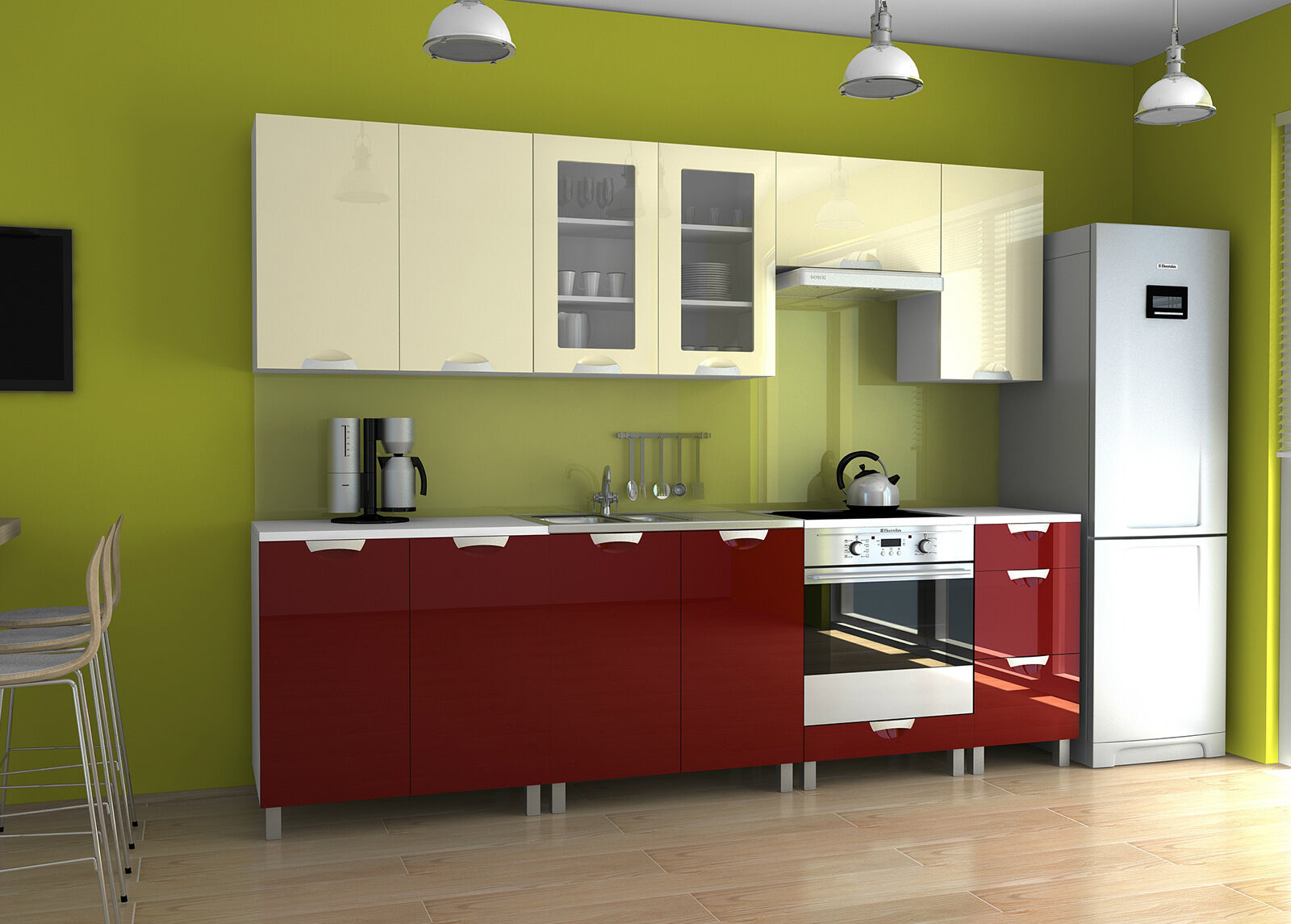 Keittiö Paros 260 cm Keittiö Paros 260 cm