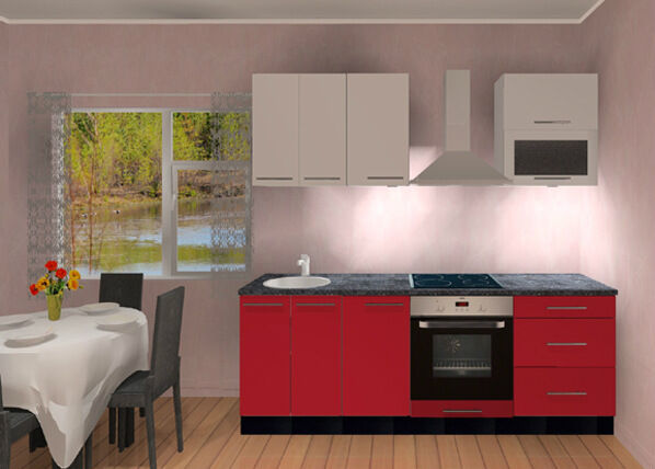 Keittiökalusteet Liisa 220 cm Keittiökalusteet Liisa 220 cm