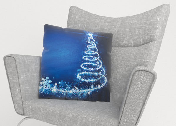 Koristetyynyliina BLUE CHRISTMAS TREE 40x60 cm Koristetyynyliina BLUE CHRISTMAS TREE 40x60 cm