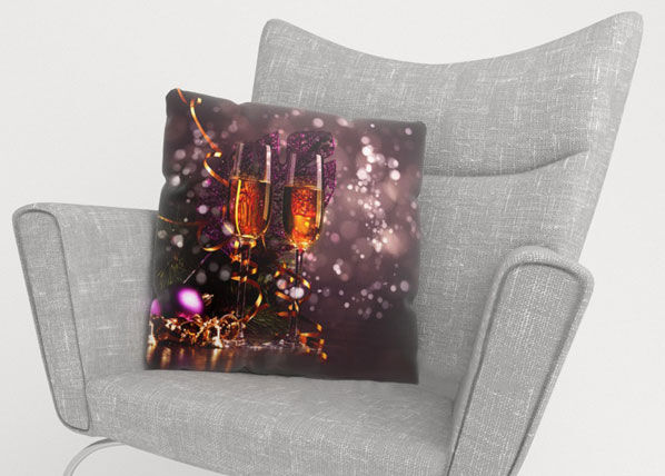 Koristetyynyliina CHRISTMAS WINE 45x45 cm Koristetyynyliina CHRISTMAS WINE 45x45 cm