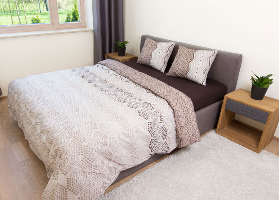 Pussilakanasetti Estin Kahve 220x210 cm Pussilakanasetti Estin Kahve 220x210 cm