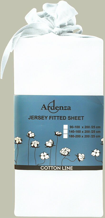 Muotoonommeltu lakana kuminauhalla, valkoinen 140-160x200x25 cm Muotoonommeltu lakana kuminauhalla, valkoinen 140-160x200x25 cm