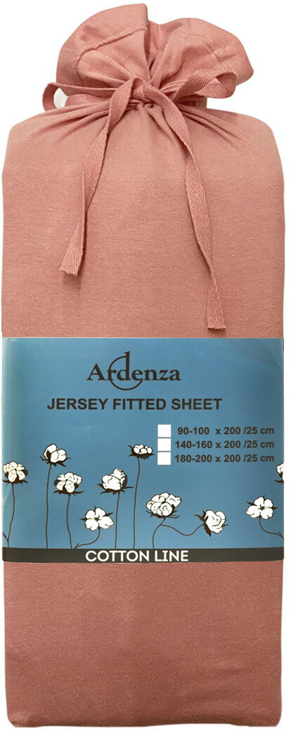 Muotoonommeltu lakana kuminauhalla, roosa 90-100x200x25 cm Muotoonommeltu lakana kuminauhalla, roosa 90-100x200x25 cm