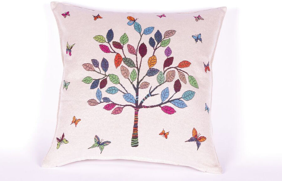 Gobeliinikankainen koristetyyny PUU 45x45 cm Gobeliinikankainen koristetyyny PUU 45x45 cm