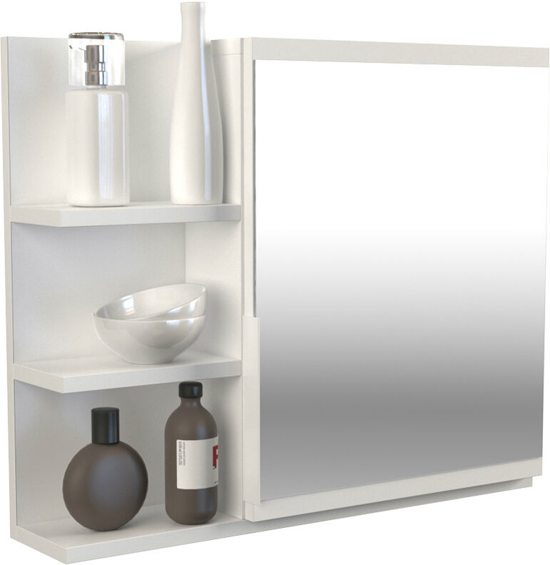 Kylpyhuoneen kaappi peilillä Kylpyhuoneen kaappi peilillä