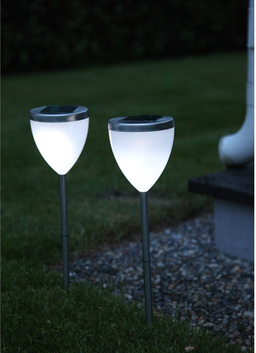 Puutarhavalaisimet 2 kpl aurinkokennolla Puutarhavalaisimet 2 kpl aurinkokennolla