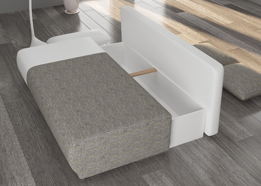 Vuodesohva vuodevaatelaatikolla Vuodesohva vuodevaatelaatikolla