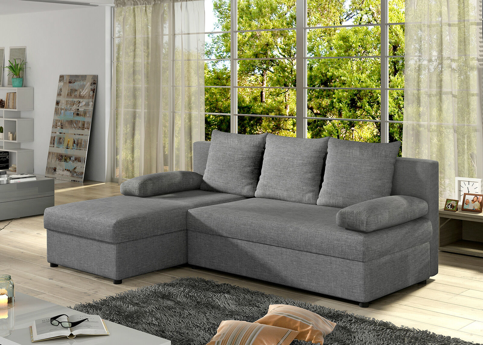 Divaanivuodesohva vuodevaatelaatikolla Divaanivuodesohva vuodevaatelaatikolla