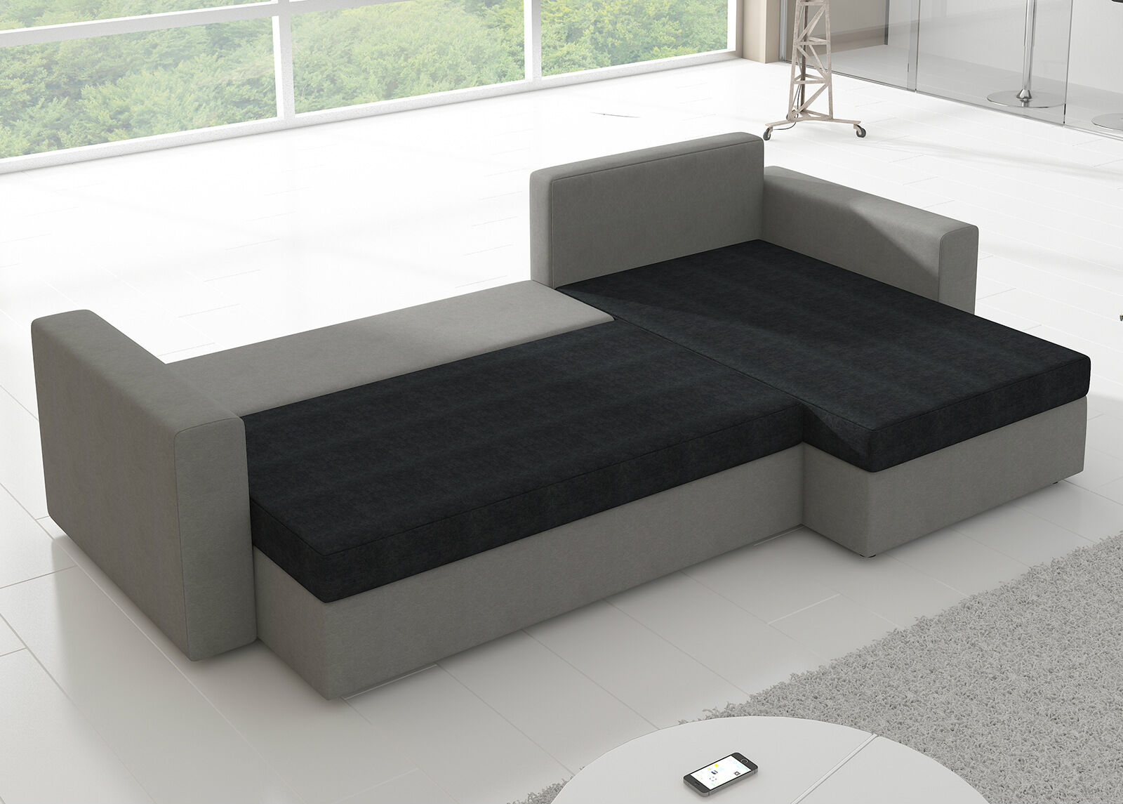 Divaanivuodesohva vuodevaatelaatikolla Divaanivuodesohva vuodevaatelaatikolla