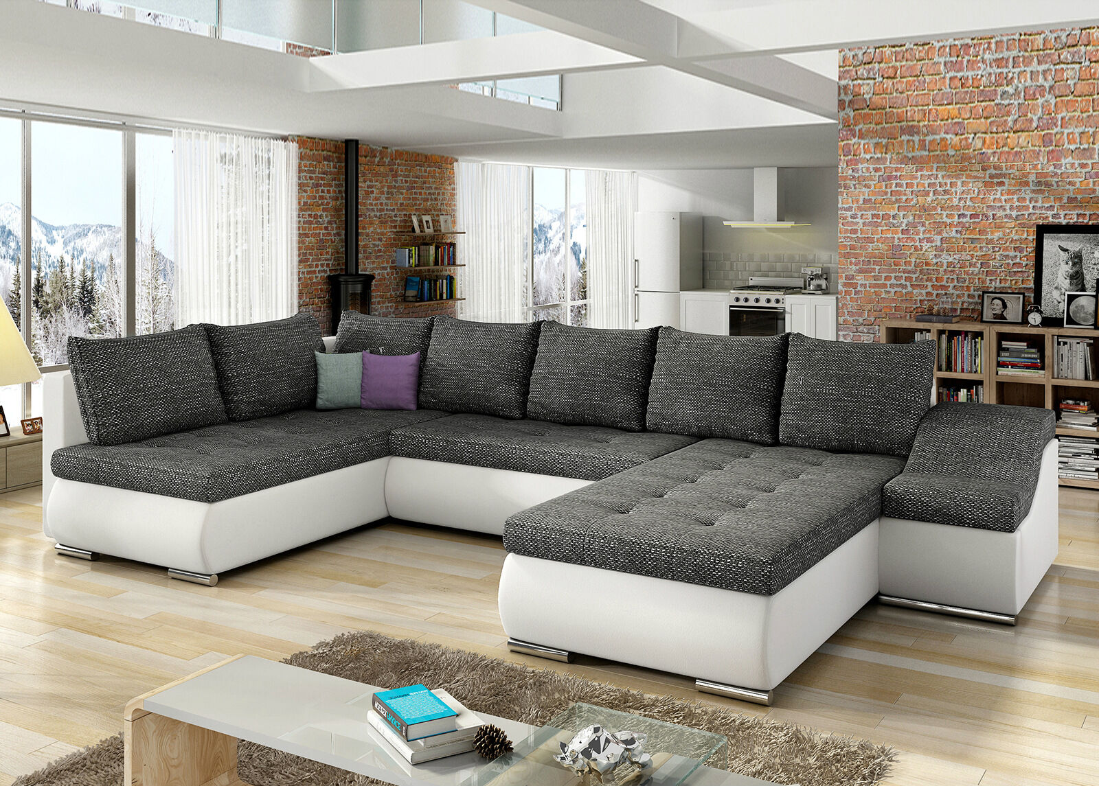 Kulmavuodesohva vuodevaatelaatikolla Kulmavuodesohva vuodevaatelaatikolla