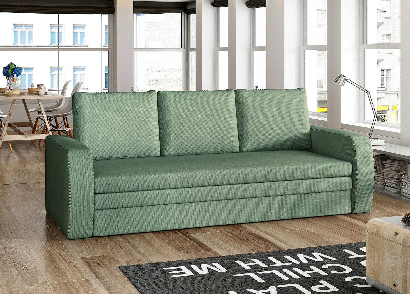 Vuodesohva vuodevaatelaatikolla Vuodesohva vuodevaatelaatikolla