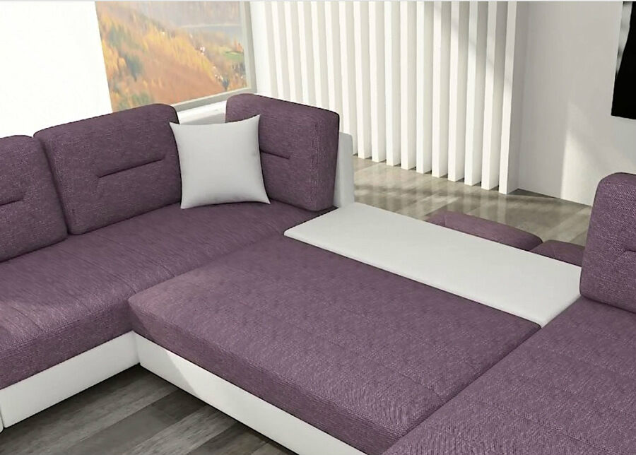 Kulmavuodesohva vuodevaatelaatikolla Kulmavuodesohva vuodevaatelaatikolla