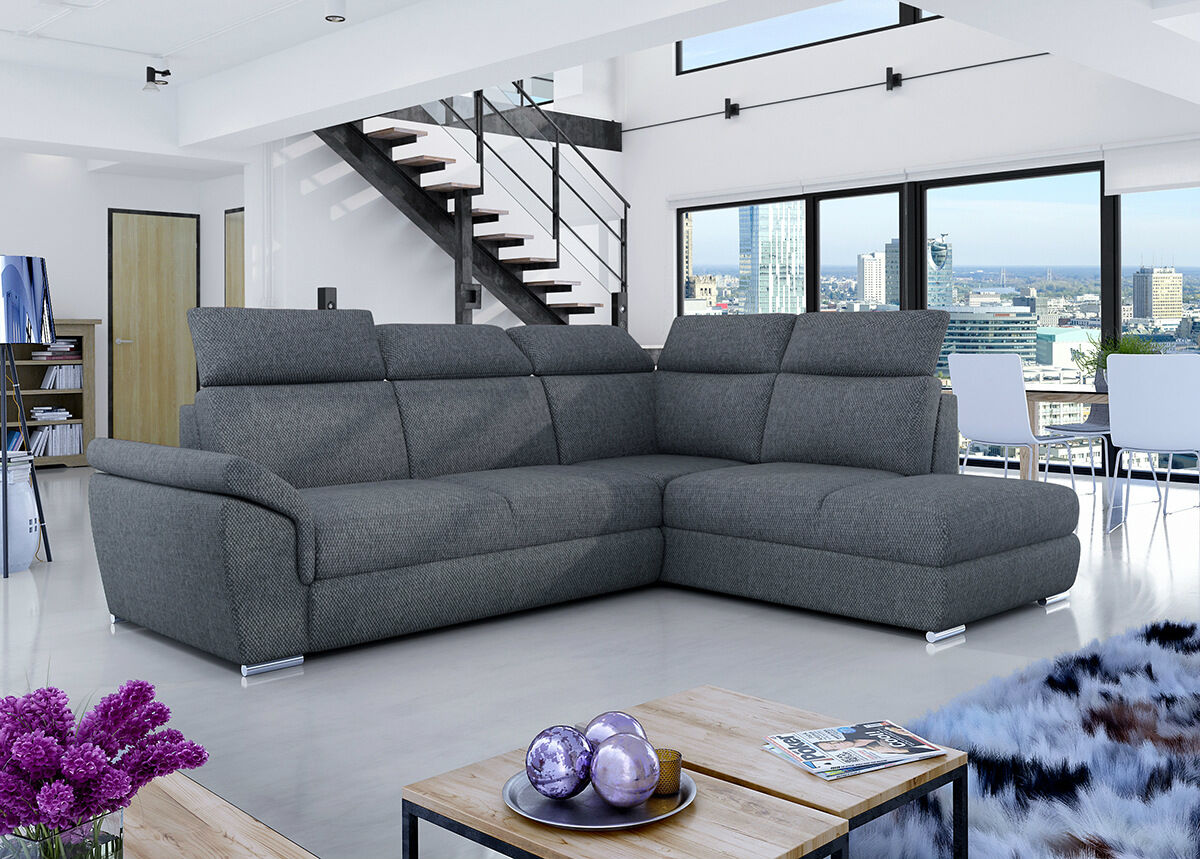 Kulmavuodesohva vuodevaatelaatikolla Kulmavuodesohva vuodevaatelaatikolla