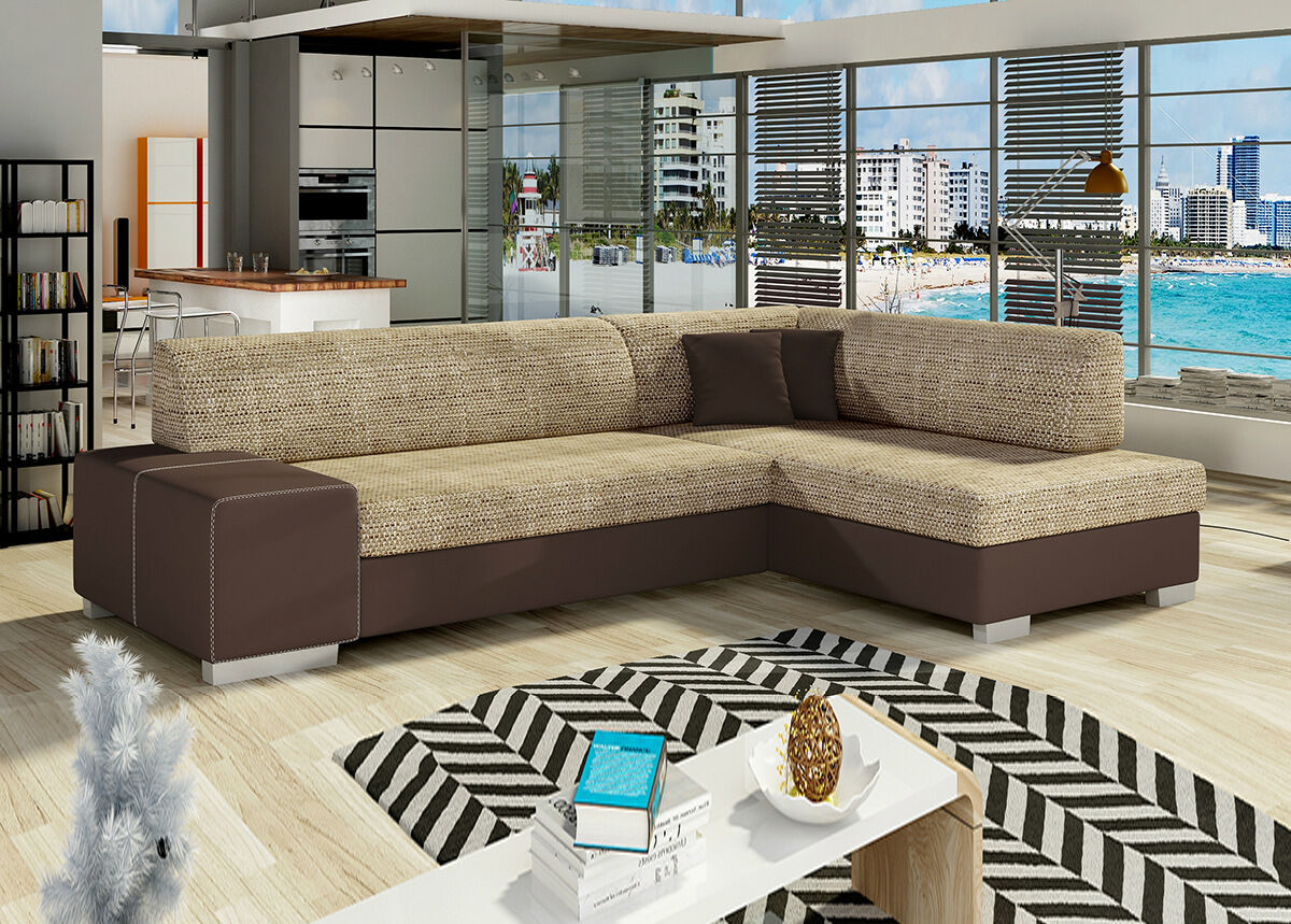 Kulmavuodesohva vuodevaatelaatikolla Kulmavuodesohva vuodevaatelaatikolla