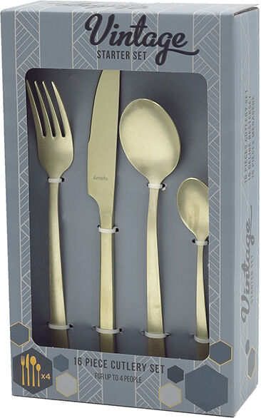Aterinsarja Vintage 16-osainen Aterinsarja Vintage 16-osainen