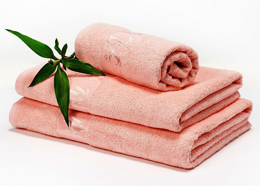 Bambupyyheliina aprikoosi 100x150 cm Bambupyyheliina aprikoosi 100x150 cm