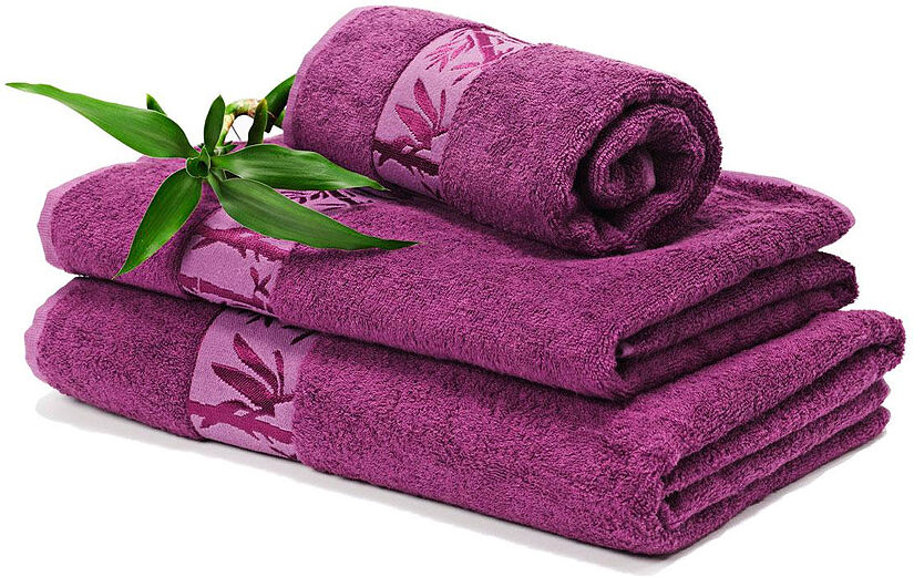 Bambupyyheliina liila 50x90 cm Bambupyyheliina liila 50x90 cm