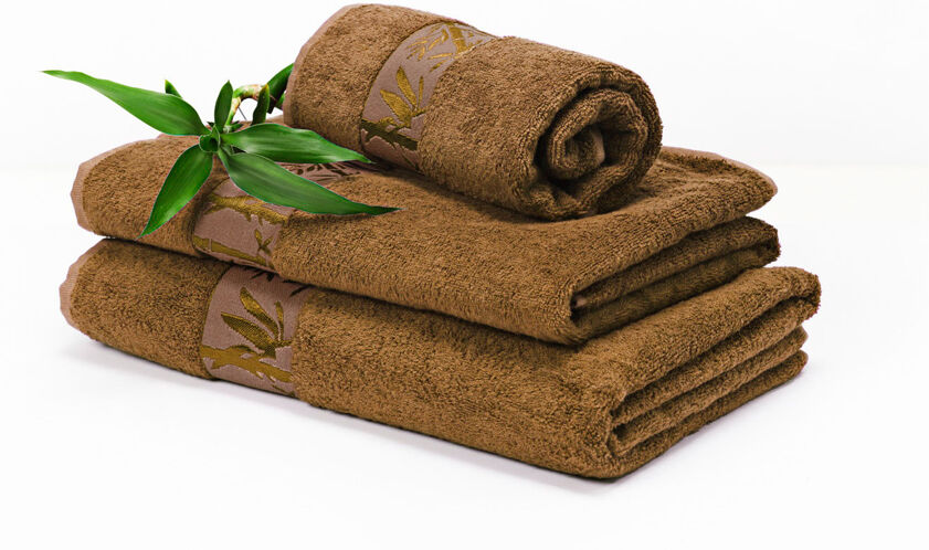 Bambupyyheliina, tummanruskea 70x140 cm Bambupyyheliina, tummanruskea 70x140 cm