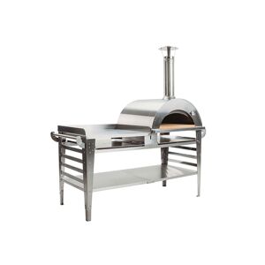 GrillSymbol Pizzauuni pöytätasolla Pizzo-XL-set-inox