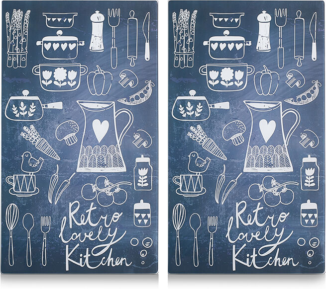 Räiskesuoja/liesisuoja Lovely Kitchen 52x30 cm 2 kpl Räiskesuoja/liesisuoja Lovely Kitchen 52x30 cm 2 kpl