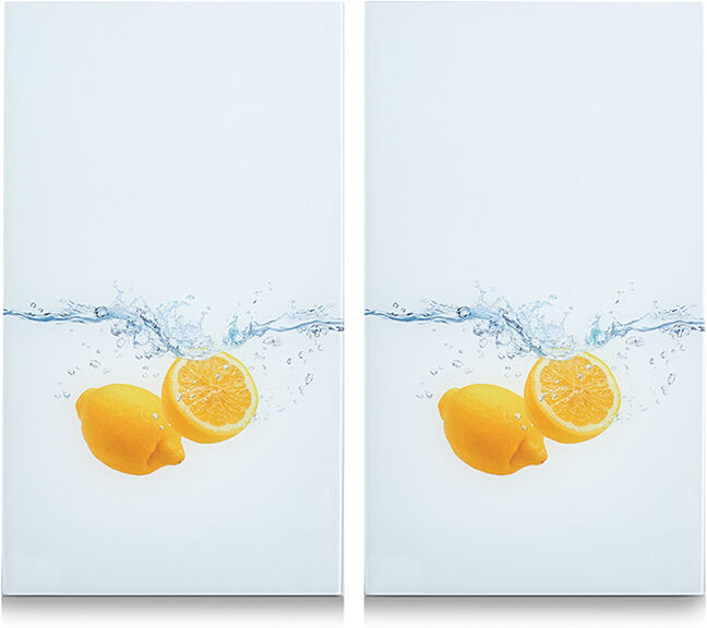 Räiskesuoja/liesisuoja Lemon Splash 52x30 cm 2 kpl