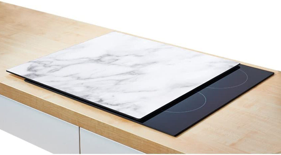 Räiskesuoja/ liesisuoja Marmor 56x50 cm Räiskesuoja/ liesisuoja Marmor 56x50 cm