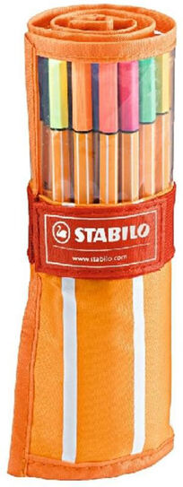 Kuitukärkikynät STABILO POINT 88, 30 väriä Kuitukärkikynät STABILO POINT 88, 30 väriä