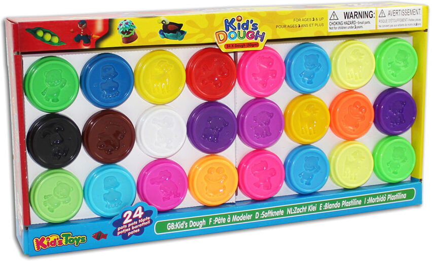 Muovailuvahapakkaus KID'S DOUGH 24x50g Muovailuvahapakkaus KID'S DOUGH 24x50g