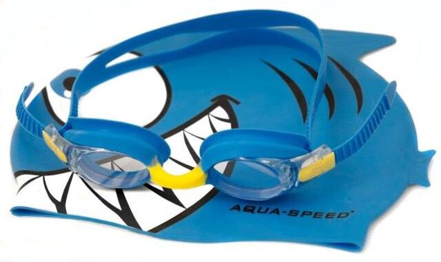 Lasten uimalakki ja -lasit Aqua-Speed Set Fish Junior 1148 Lasten uimalakki ja -lasit Aqua-Speed Set Fish Junior 1148