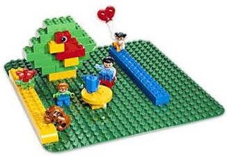 LEGO DUPLO suuri, vihreä rakennusalusta LEGO DUPLO suuri, vihreä rakennusalusta