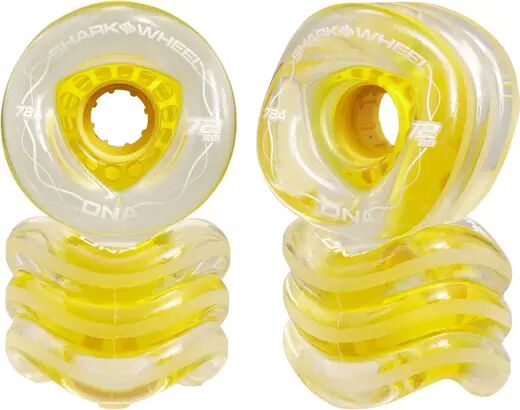 Shark Wheel Longboard Renkaat Shark DNA Formula (72mm - Clear With Yellow Hub) Shark Wheel Longboard Renkaat Shark DNA Formula (72mm - Clear With Yellow Hub)