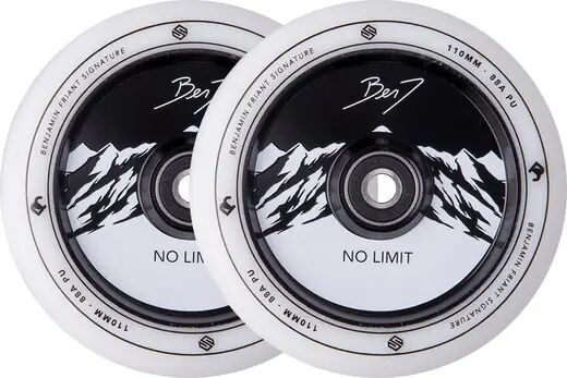 Striker Benj No Limit Scootti renkaat 2-Pack (110mm - White/Black) Striker Benj No Limit Scootti renkaat 2-Pack (110mm - White/Black)