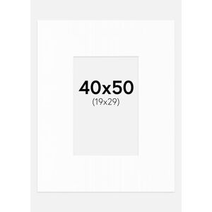 Artlink Paspatuuri XL Standard Valkoinen (Valkoinen Keskus) 40x50 cm (19x29)