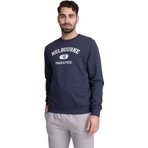 Reaction Crew Printed Sweatshirt M Yläosat NAVY/MELBOURNE - male - NAVY/MELBOURNE - L