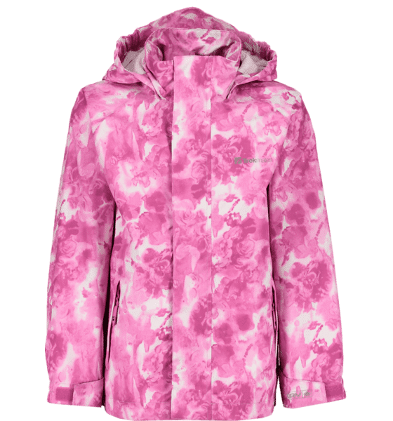 Trekmates So Dry Jacket 2 Jr Sadevaatteet ROSE PRINT  - Size: 134-140