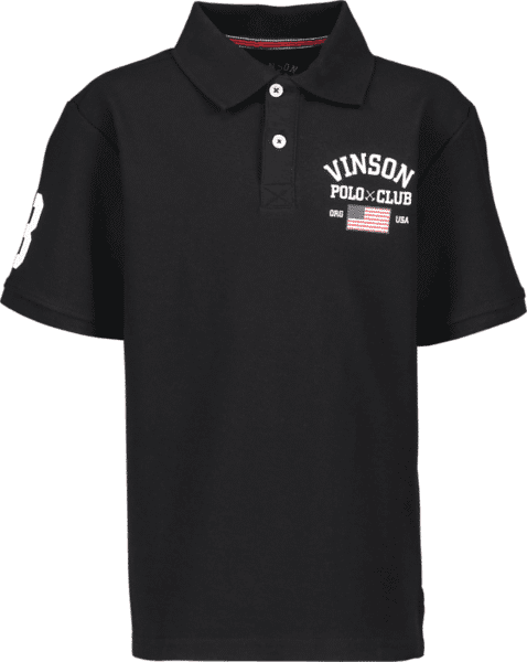 Vinson Polo Club So Leslie Piké Jr Yläosat BLACK  - Size: 160 Vinson Polo Club So Leslie Piké Jr Yläosat BLACK  - Size: 160