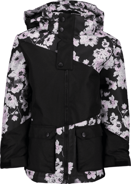 Ski Industries So Ski Jacket Jr Takit CROCUS FLOWER/BLK  - Size: 98-104 Ski Industries So Ski Jacket Jr Takit CROCUS FLOWER/BLK  - Size: 98-104