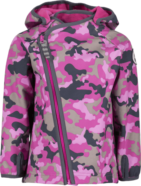 Racoon Elina Soft Jkt Jr Takit PINK/BLACK  - Size: 74 Racoon Elina Soft Jkt Jr Takit PINK/BLACK  - Size: 74