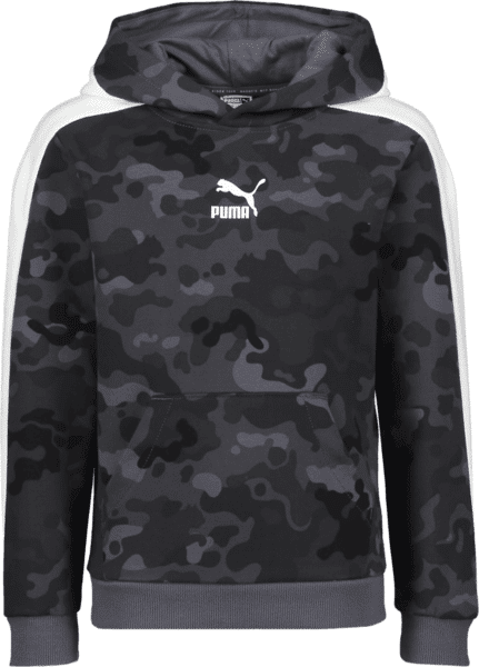 Puma Classics Graphics Aop Hoodie Tr B Jr Yläosat ULTRA GRAY  - Size: 116 Puma Classics Graphics Aop Hoodie Tr B Jr Yläosat ULTRA GRAY  - Size: 116