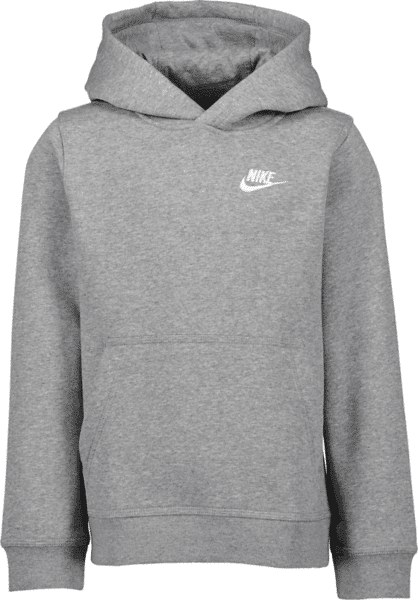 Nike Nsw Club Po Hoodie B Jr Yläosat GREY MELANGE  - Size: Small Nike Nsw Club Po Hoodie B Jr Yläosat GREY MELANGE  - Size: Small