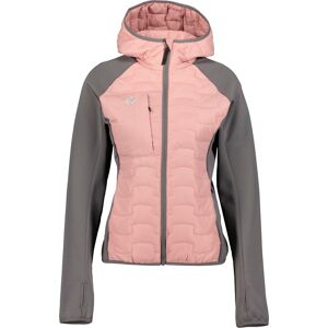 Hangten Hybrid Hood Jacket W Ulkoiluvaatteet OLD ROSE/GREY - female - OLD ROSE/GREY - M