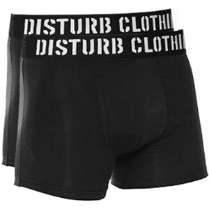 Disturb Clothing Disturb bokserit 2-pack - Musta