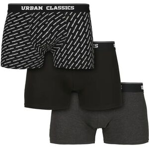 Urban Classics Urban bokserit 3-pack - Printti/Musta/Tummanharmaa